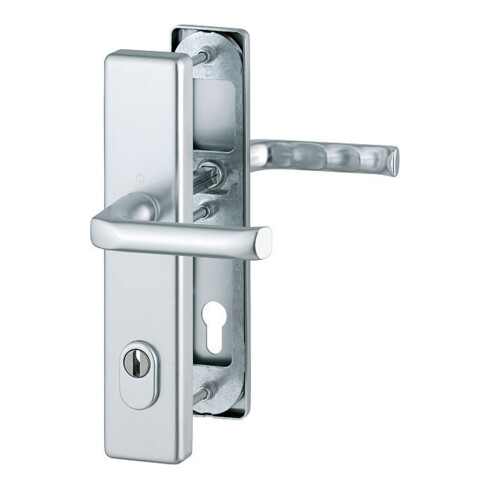 Hoppe Schutzgarnitur London 113/2222ZA/2210 Alu.F1 92mm 67-72mm