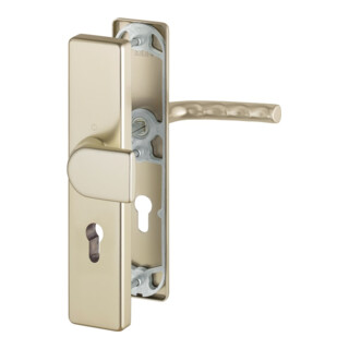 Hoppe Schutzgarnitur London 78G/2222A/2440/113 Alu.F2 72mm 37-42mm