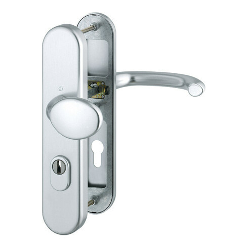 Hoppe Schutzgarnitur Mar.76G/3332ZA/3410/1138 Alu.F1 72mm 42-47mm