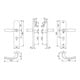 Hoppe Schutzgarnitur NY 1810H/3331/3410 Alu.F1 92mm 67-72mm-4
