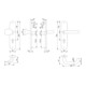 Hoppe Schutzgarnitur Paris 86G/3331/3310/138 Alu. F1 92mm 67-72mm-2