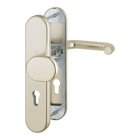 Hoppe Schutzgarnitur Paris 86G/3331/3310/138L Alu.F2 72mm 42-47mm