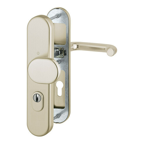 Hoppe Schutzgarnitur Paris 86G/3332ZA/3310/138L Alu.F2 72mm 42-47mm