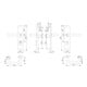 Hoppe Schutzgarnitur Paris E138Z/3332ZA/3310 VA F69 72mm 42-47mm