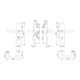 Hoppe Schutzgarnitur Paris E138Z/3332ZA/3310 VA F69 92mm 67-72mm-4