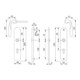 Hoppe Schutzgarnitur Pisa M151/361A/360 MS F77-R 92mm 67-72mm