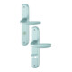 Hoppe set d'assiettes longues New York 1810/273P en aluminium. Bain F1 SK/OL 78mm DIN L/R-1