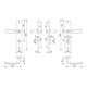 Hoppe set d'assiettes longues New York 1810/273P en aluminium. Bain F1 SK/OL 78mm DIN L/R-3