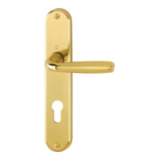Hoppe set de plaques longues en aluminium. PZ 72mm DIN L/R-1