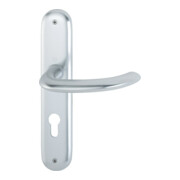 Hoppe set de plaques longues Mar.1138/273P Alu.F1 PZ 72mm DIN L/R