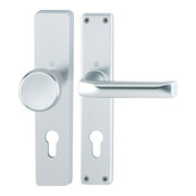 Hoppe set de plat long Londres 54/227/202SP/113 aluminium. F1 PZ 72mm DIN L/R HOPPE