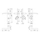 Hoppe set de plateaux longs Istanbul M171/332P MS F49 Bad SK/OL 78mm DIN L-3