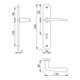 Hoppe set de plateaux longs Istanbul M171/332P MS F49 BB BB 72mm DIN L/R-3