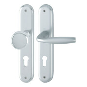 Hoppe set de plateaux longs New York 53/273P/1810 aluminium. F1 PZ 72mm DIN L/R