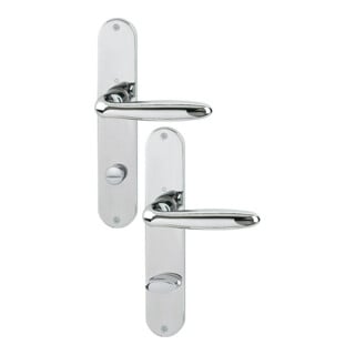 Hoppe set de plateaux longs Verona M151/302 MS F49-R Bad SK/OL 78mm DIN L/R