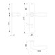Hoppe set de plateaux longs Vitória M151515/302 MS F71 OB 72mm DIN L/R-2