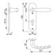 Hoppe Short Shield Pushergrt. New York 1810/273KP Perforation PZ Entfür 72mm Alu. F1
