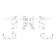 Hoppe short shield set Ams.E1400Z/353K VA F69 VA F69 Kit béquille OB-3