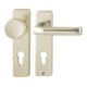 Ensemble interchangeable de plaques courtes Hoppe Londres Aluminium-1