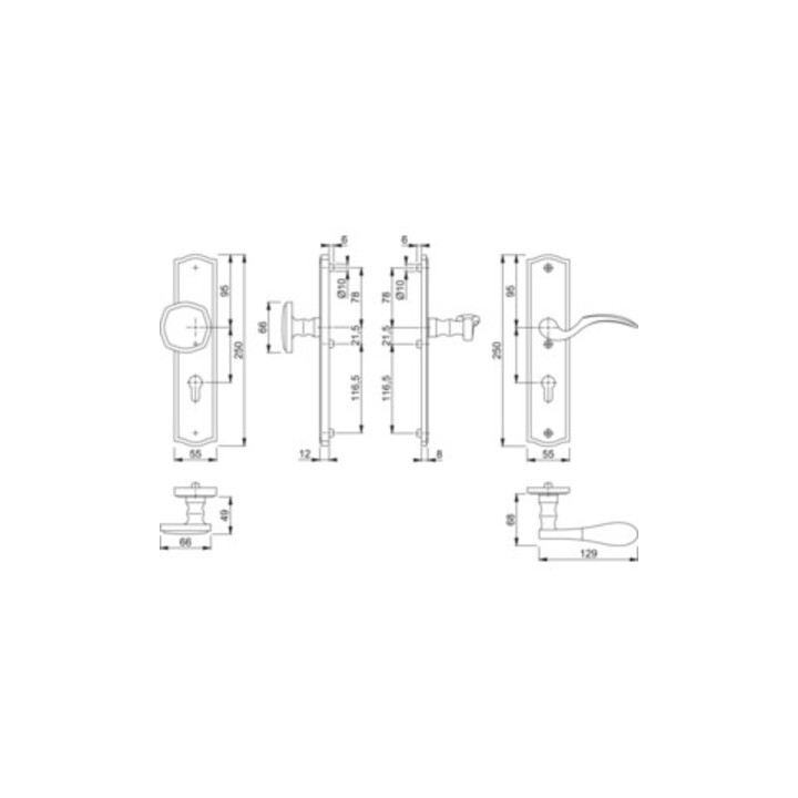 Hoppe Si-We-grtSchildM57/371A/3/112SHLI 10 PZ 57U5/67U5