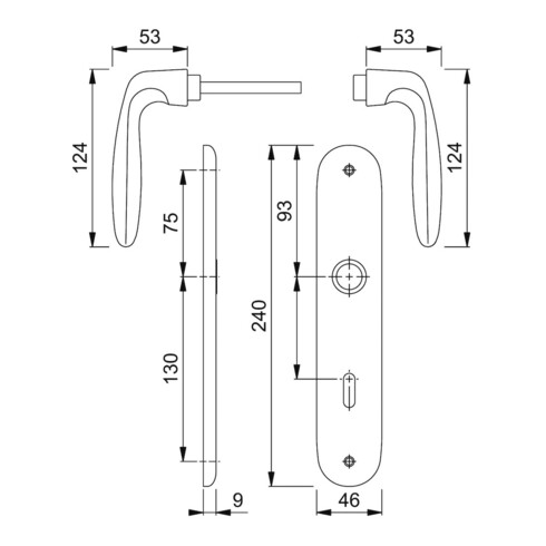 HOPPE Verona 1510/273P ov. BB72/8, F2 TS 35-45, o. No.