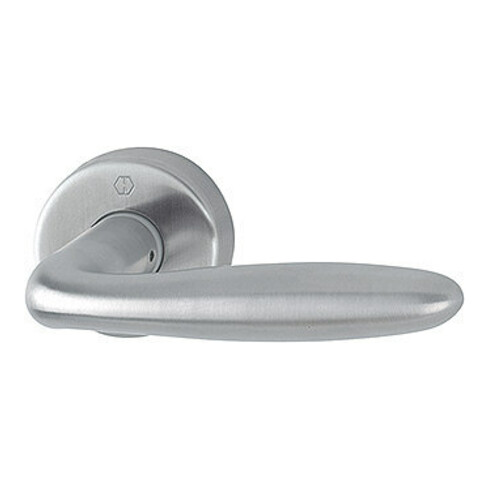 HOPPE Verona E1800Z/42H Poignée demi-garniture HT ronde, inox mat