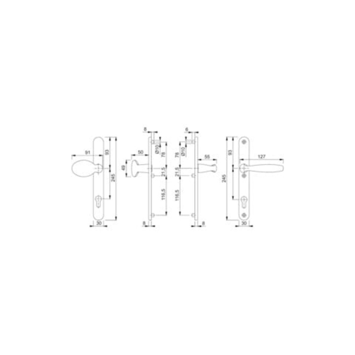Hoppe Wechselgurt Schild76G/3346/1810GRT F9 8 PZ-92