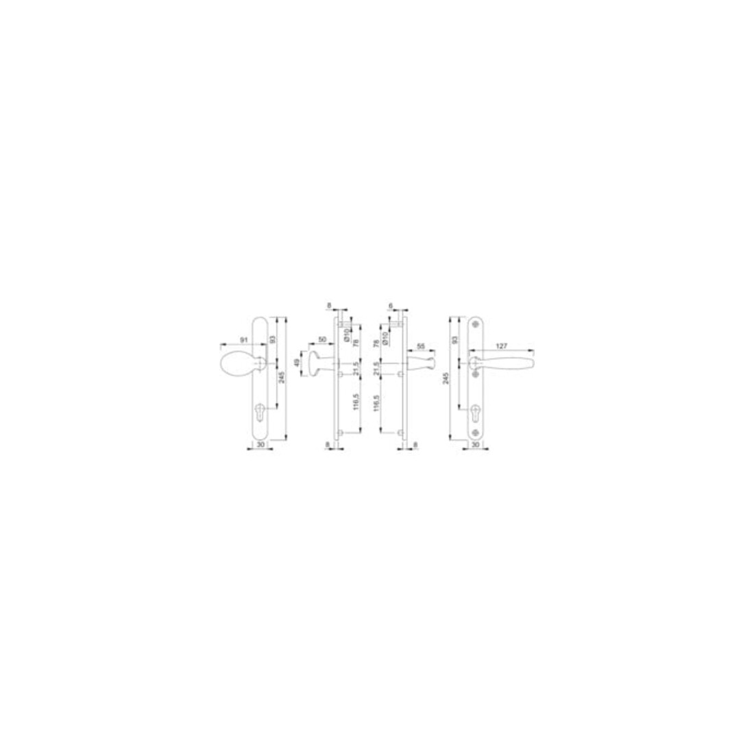 Hoppe Wechselgurt Schild76G/3346/1810GRT F9 8 PZ-92