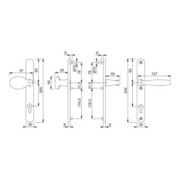 Hoppe Wechselgurt Schild76G/3346/1810GRT F9 8 PZ-92-5