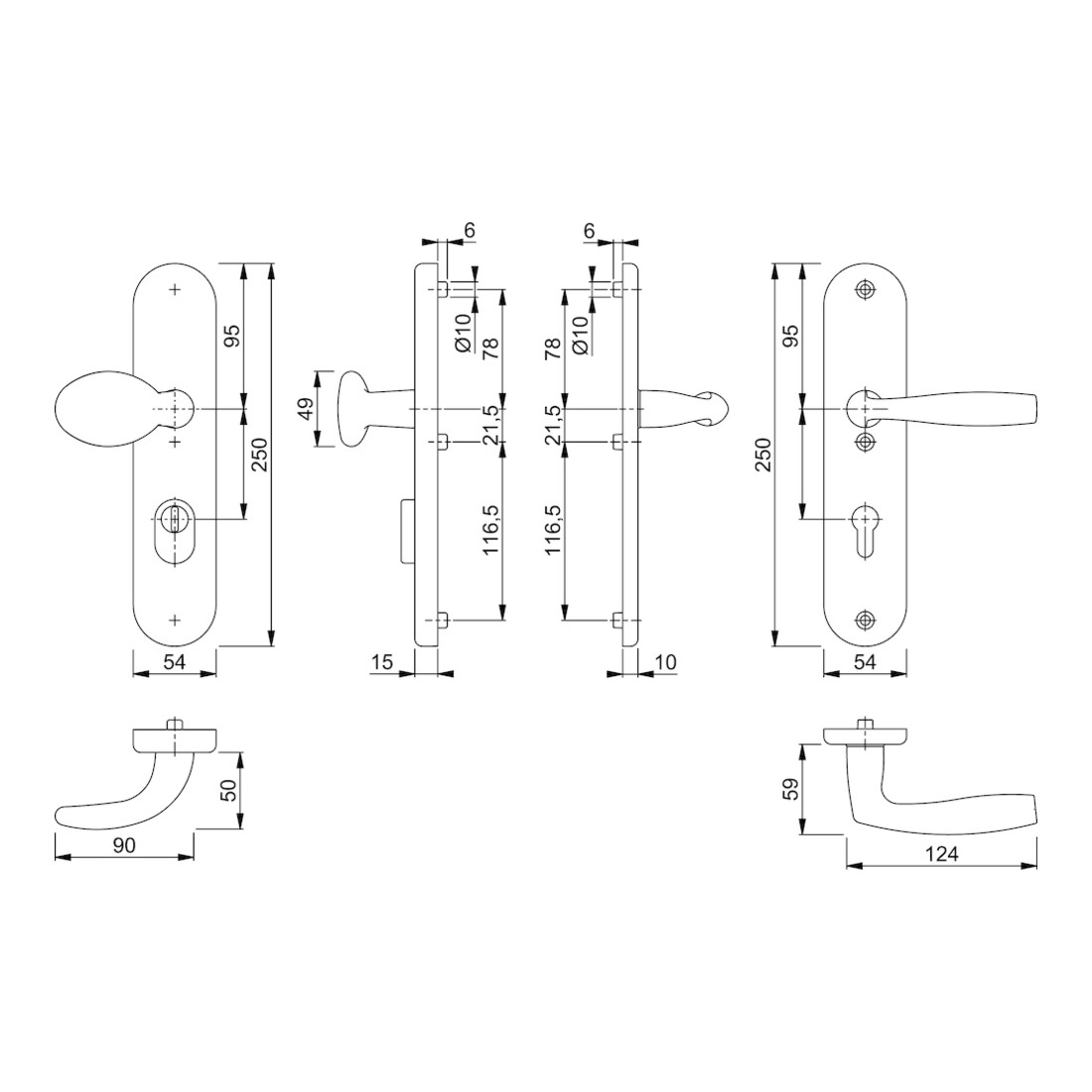 HOPPE WET-SI-WSG Langschild PZ,8/72,Vitória 76G/3332ZA/3410/1515,F1