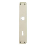 HOPPE WRT-Plaque longue 202SP, BB, E72 visible vissée, couleur nickel mat anodisé