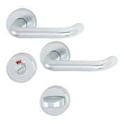 HOPPE ZT Garniture de poignée avec rosace, ronde Paris 138L/42KV/42KVS, WC DL-R, F1, TS 37-42