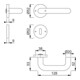 HOPPE ZT Garniture de poignée avec rosaces, ronde Baden K138L/15/15S VK8,BB, blanc trafic-3