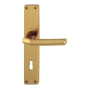 HOPPE ZT Garniture de poignée plaque longue, carrée Birmingham, 1117/202SP BB, 8/72, F4, TS 27-47