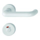 HOPPE ZT Garniture de porte avec rosaces, rond Baden K138L/15/15S, VK8 WC/SS, blanc trafic-1