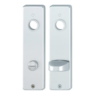 HOPPE ZT-Kurzschild 202KP/AP, WC Schlitzkopf E78, Aluminium F1 eloxiert,Paar