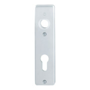 HOPPE ZT-Plaque courte 202KP, PZ, E72 Aluminium, F1 anodisé Paire
