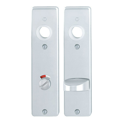HOPPE ZT-Plaque courte 202KP WC Bouton/fente, E78 Alu, F1 anodisé, pièce