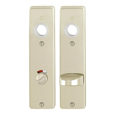 HOPPE ZT-Plaque courte 202KP WC Bouton/fente E78 ALU, F2 anodisé, pièce