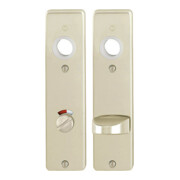 HOPPE ZT-Plaque courte 202KP WC Bouton/fente E78 ALU, F2 anodisé, pièce