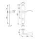 HOPPE ZT-Plaque de propreté, conique, Caracas M112SLN/2021, BB, 8/72, F71, TS 36-54-3