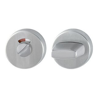 HOPPE ZT-Schlüsselrosette E42KVS, rund WC/SS Edelstahl matt TS 37-42