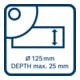 Hotte aspirante Bosch Easy-Adjust GDE 125 EA-T Accessoires du système