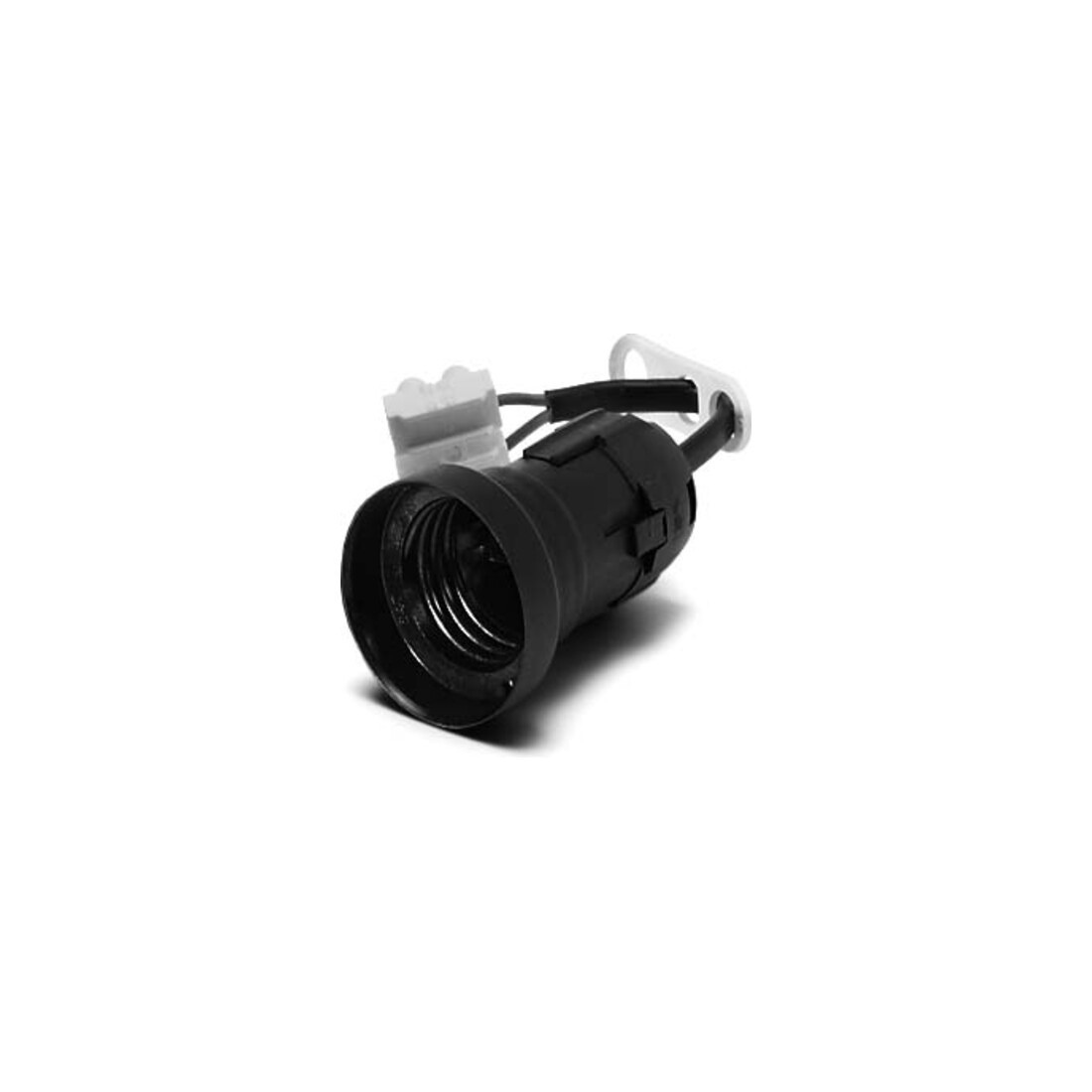Houben Baupendel E27 m.Steckkl. Kunst.sw 150mm Kabel 537300