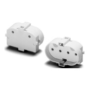Houben Douille 2G11 blanc, perçage M3 101489-1