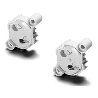 Houben Douille de démarrage blanche avec fixation M3 02150