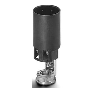Houben Douille E14 pour bougies noir, 85 mm, perçage 10 mm 109814