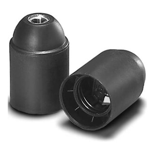 Houben Douille E27 noire, lisse, M10x1 101947