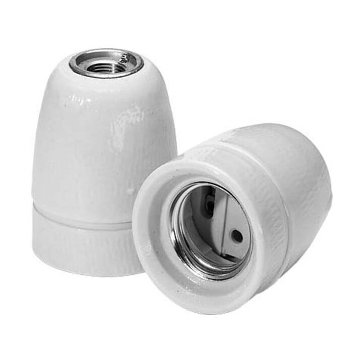 Houben Douille Edison 3 pièces porcelaine blanc E27 534833
