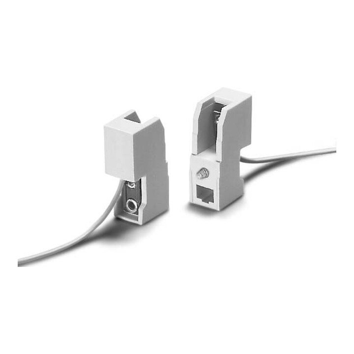 Houben Douille R7s rainurée, blanc, L-Lg200 100912